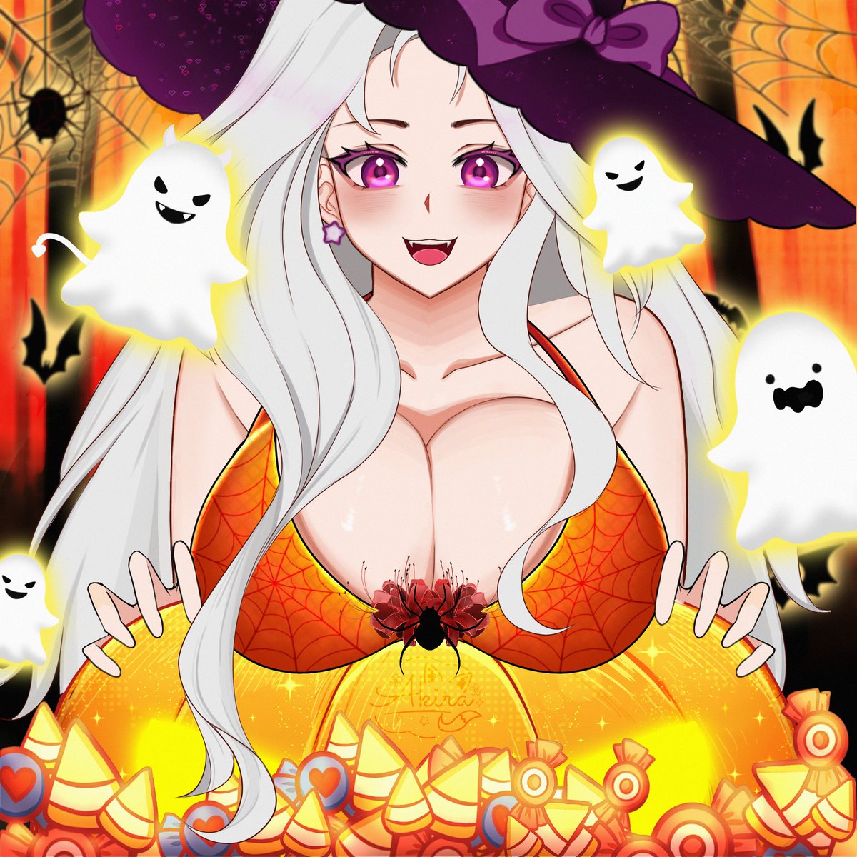 The Twentyith day of Spooktober ~!!  
Look At My Pumpkins~ 
#vtuber #lewdtuber #Halloween #spookymonth #Spooktober #thighsoftheday #mommy