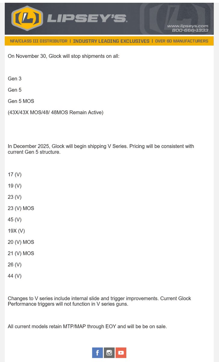 Mrgunsngear's tweet image. From Lipsey&apos;s...

#glock