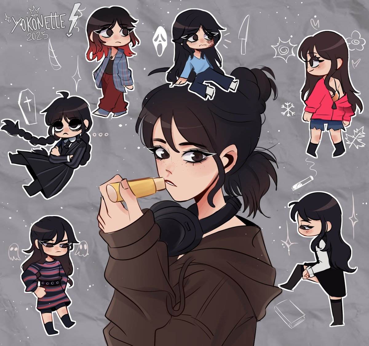 Some of #JennaOrtega characters❤️

#WednesdayAddams #scream6 #winterspringsummerorfall #Beetlejuice #DeathOfAUnicorn #Millergirl