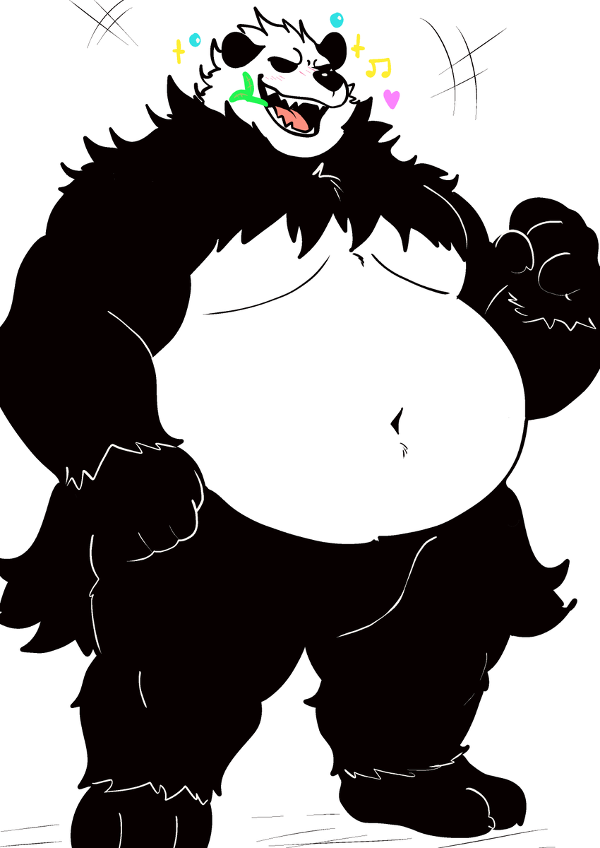 [How to keep your Pangoro happy]
There's that smile!
Sorry i forgot your leaf.