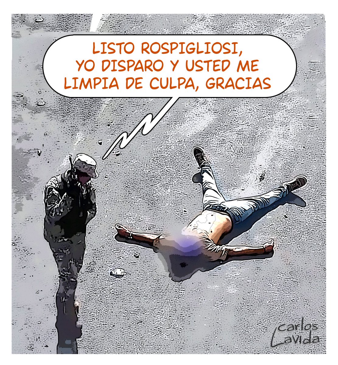 Qué facilidad de convertirse en un mojón humano este Fernajdo Rospigliosi. Seguramente la calle hará lo suyo cuando deje de esconderse en el Congreso, ya falta poco.
