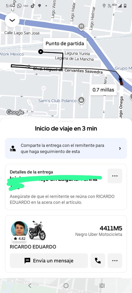 eseeljimmy's tweet photo. Cuidado!! No envíen nada con esta persona por Uber, se las roba!! https://t.co/8PPHJoYce2