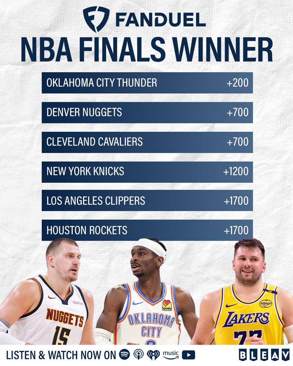 The Nuggets odds are rising in real time. I got Denver at +900, but I’m not sure it’s ever going to get better than that. 