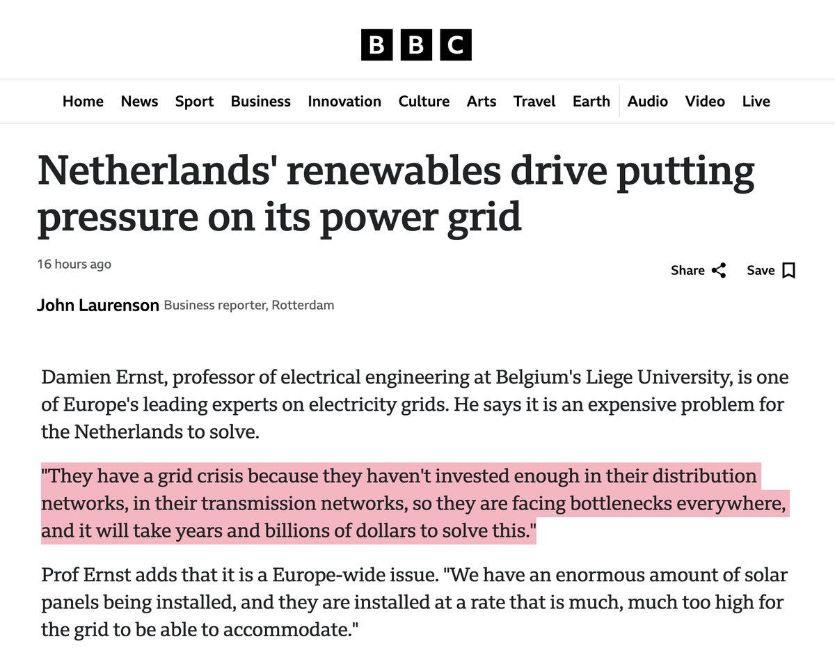 The Dutch are about to realize that “cheap renewable energy” isn’t cheap at all.

The more unreliable solar and wind governments force onto their electricity grids, the higher electricity prices in those countries are.