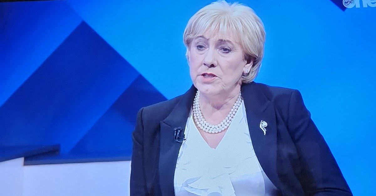 caulmick's tweet image. Heather Humphreys is clearly exhausted. Why didn't they let her retire with the grandchildren as she wanted? 
#thebiginterview