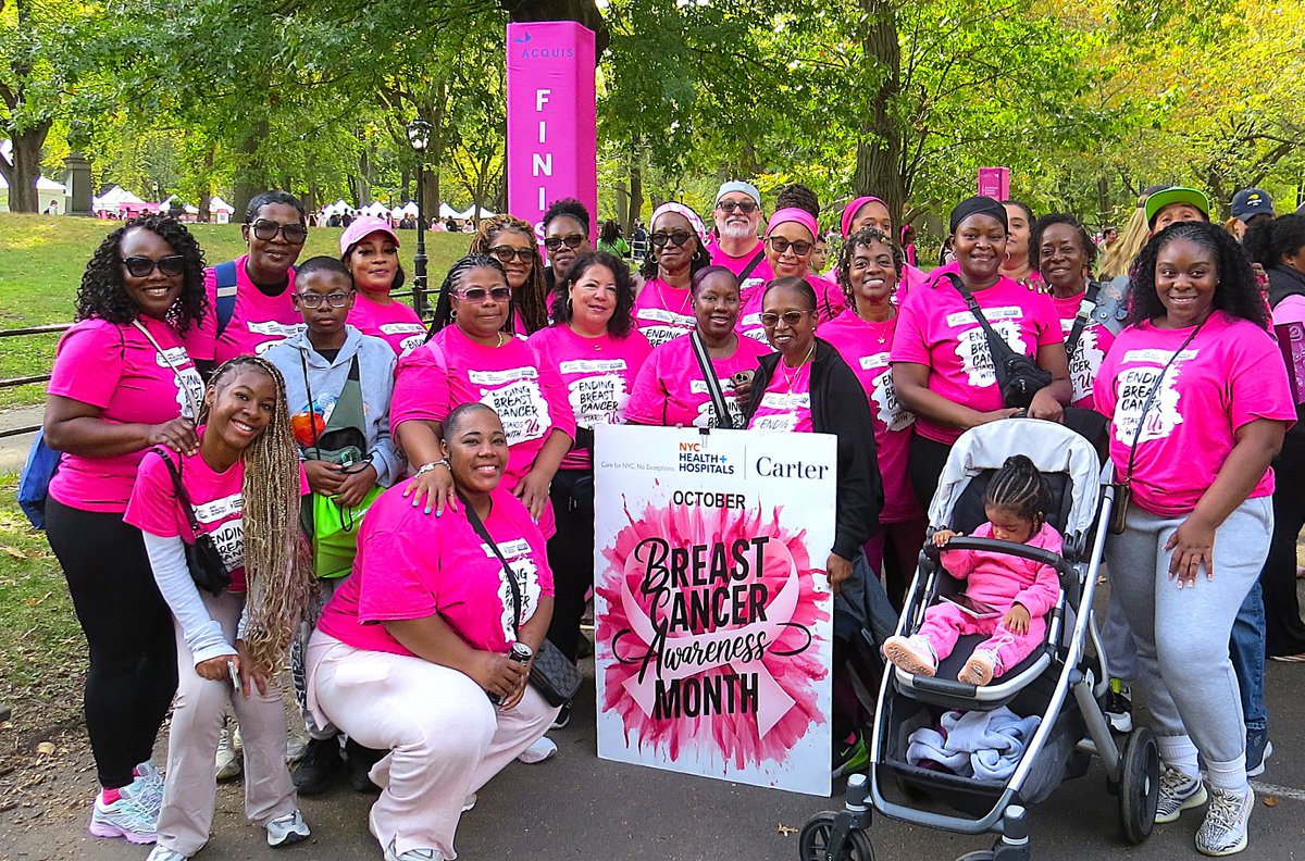 NYCHealthSystem's tweet photo. #MakingStridesAgainstBreastCancer: Yesterday, staff across our health system marched in the Making Strides Against Breast Cancer walk. The walk amplifies breast cancer awareness, raises money for research, and celebrates the survivors of #breastcancer.
To schedule a mammogram, call 1-844-692-4692 or visit our website: https://t.co/4rkTL6E6zI.