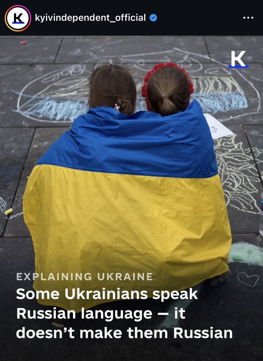 Just because some Ukrainians speak English, German, or French doesn’t mean we are  British, German, or French.

It wasn’t our choice to learn that 💩russian language, it is called russification, we were forced…
