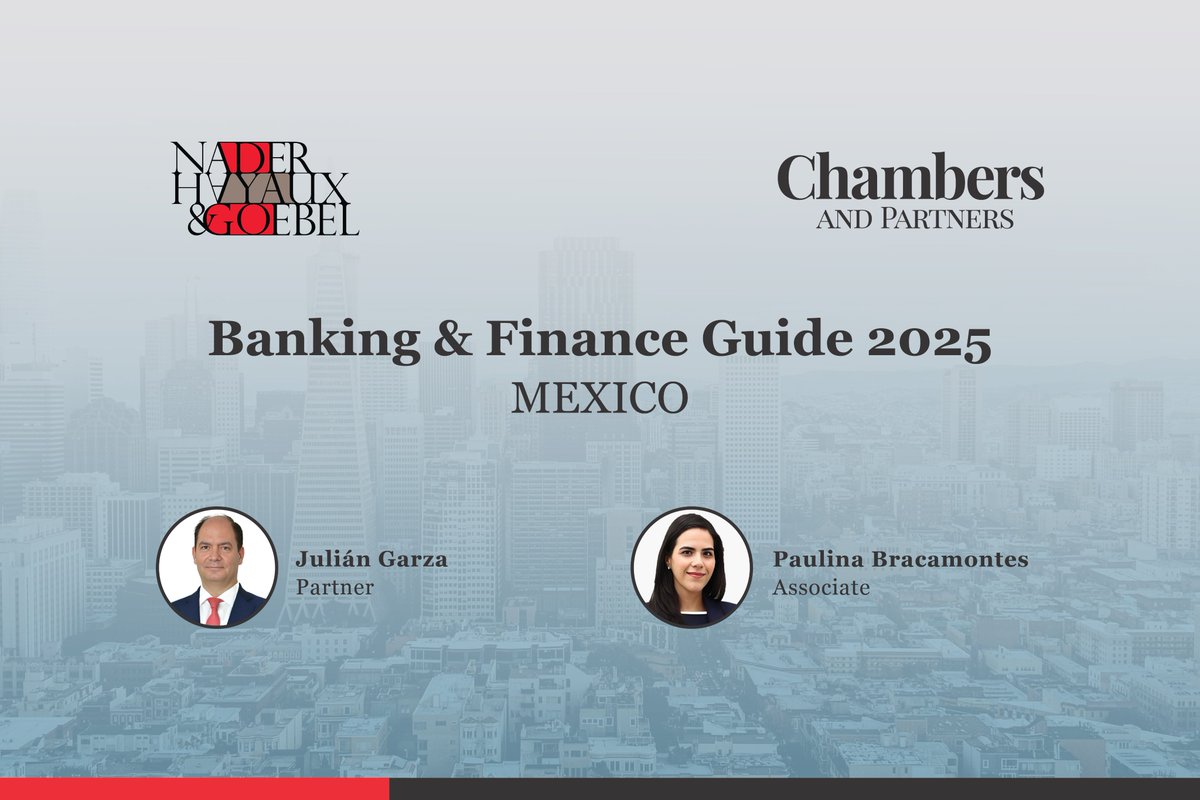 NHG is proud to have contributed to the <a href="/ChambersGuides/">Chambers and Partners</a> Banking &amp; Finance 2025 Guide (Mexico), authored by partner Julián Garza and associate Paulina Bracamontes.

The chapter provides an overview of the regulatory framework, key trends, and market developments shaping Mexico’s