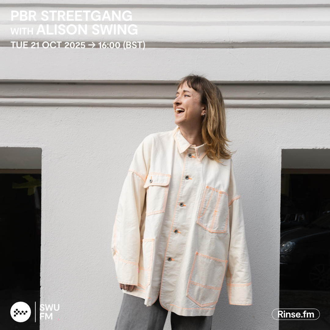LIVE it's: PBR Streetgang with Alison Swing

PBR are back in their new slot time joined by Berlin Maestro Alison Swing.

Rinse.FM 103.7FM #SWUFM