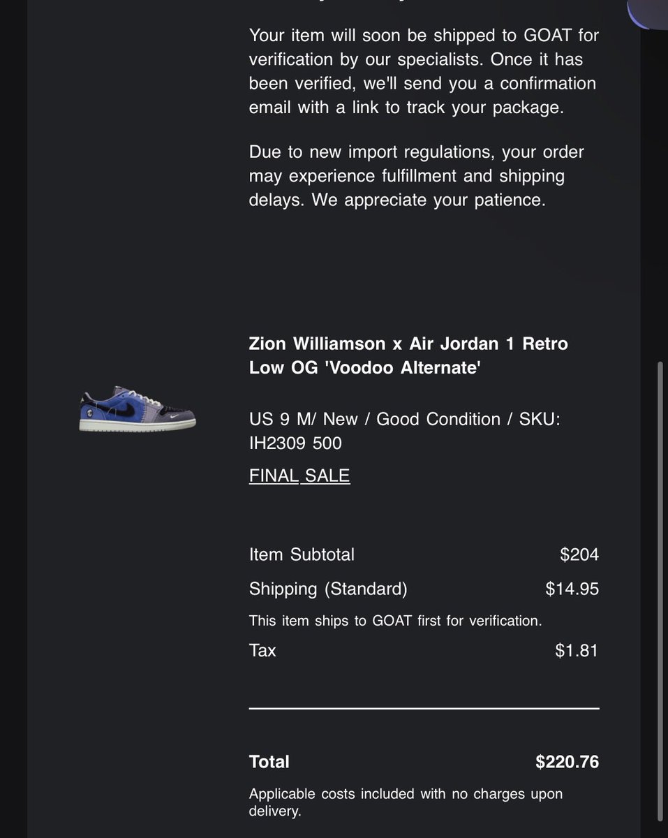 Had to do it <a href="/SneakerVisionz/">👁️ Sneaker Visionz 👁️</a> <a href="/snkr_twitr/">SNKR_TWITR</a> <a href="/SOLELINKS/">SOLELINKS</a> very good price imo, with how limited SNKRS &amp; stores is gonna be could see these go up again post release.