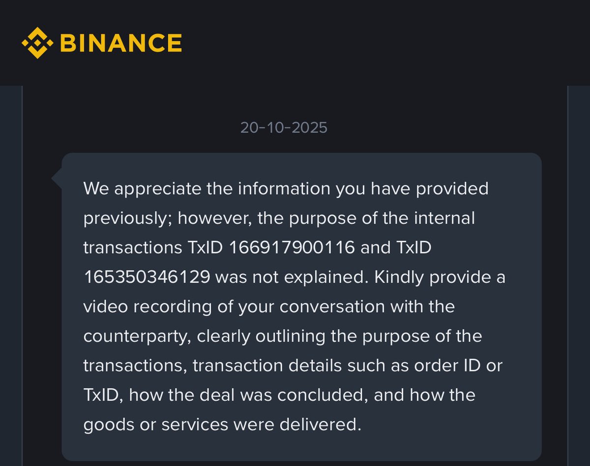 My @Binance account got restricted  because I moved $500k between my wallet and account 

any help please? <a href="/heyibinance/">Yi He</a> <a href="/cz_binance/">CZ 🔶 BNB</a> <a href="/BinanceHelpDesk/">Binance Customer Support</a>