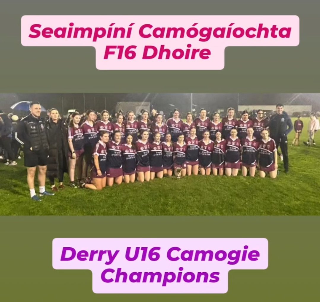 GACSlaughtneil's tweet photo. Cluiche Ceannais Camógaíochta F16 - U16 Camogie Final https://t.co/yH8qhtkdxe