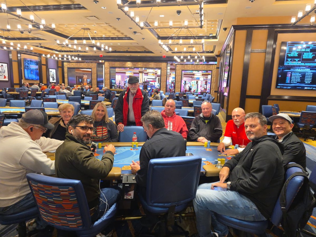 PokerCincinnati's tweet photo. Final Table Alert- Monthly, 3rd Monday of the month, 20K guarantee Seniors final table. https://t.co/gAfQHFsfds