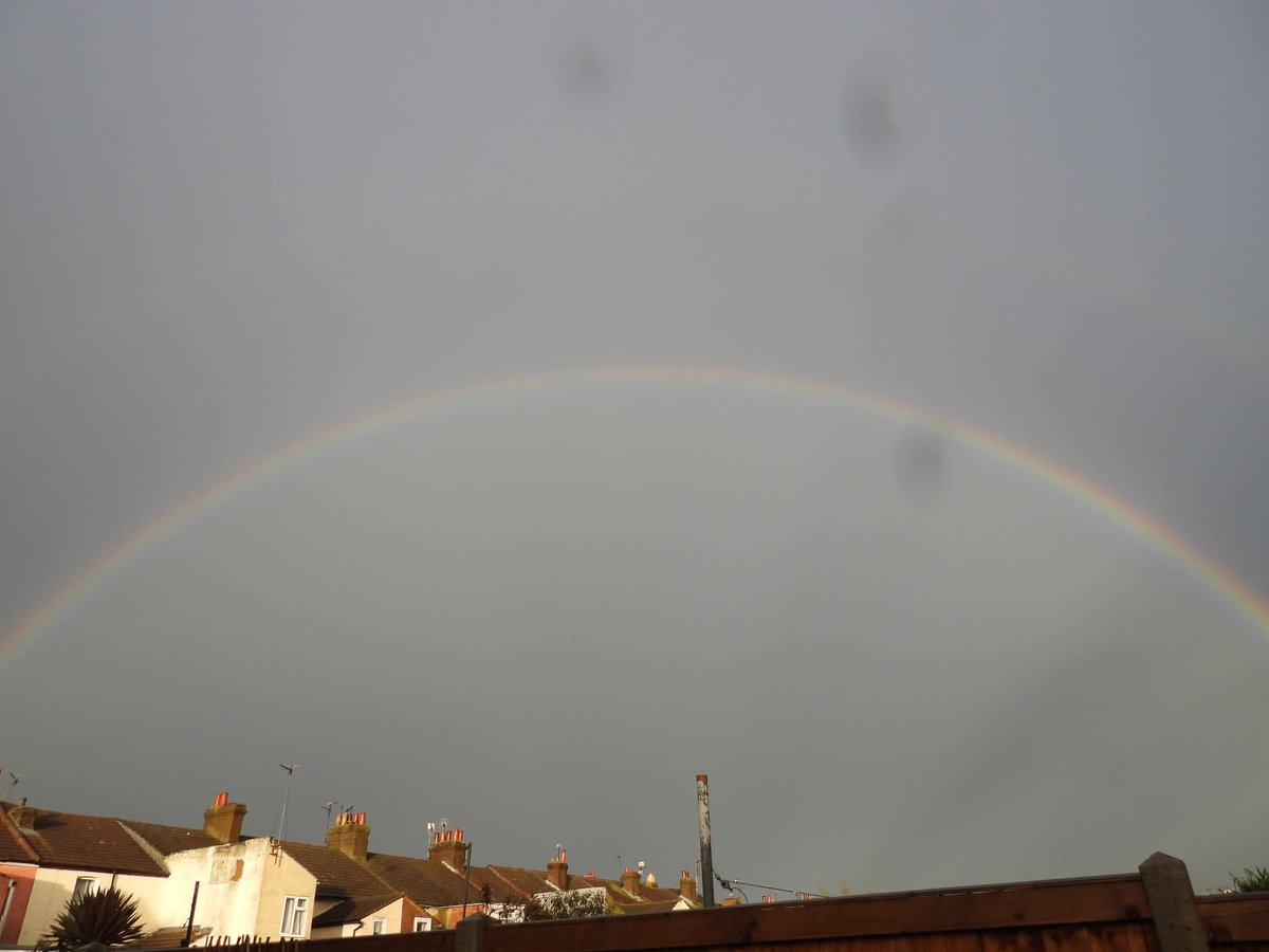 A nice double rainbow to end the day.