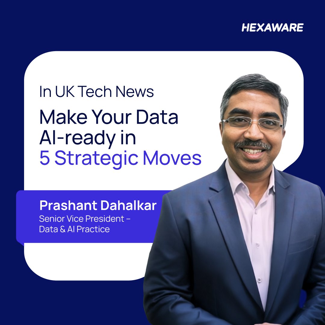 HexawareGlobal's tweet image. Data is the foundation of #AI. Prashant Dahalkar outlines a 5-step program to define objectives, assess your estate, align strategy, choose the right tech, and lock in governance. Read the full piece in UK Tech News: hexwr.com/3Wh7xx0

@DahalkarG
#DataModernization #GenAI…