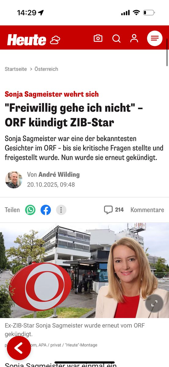 SonjaSagmeister (@sonjasagmeister) on Twitter photo ORF will Gerichtsentscheidung der 2. INSTANZ im Arbeitsgerichtsprozess gar nicht abwarten, kündigt abermals.  Ich stehe klar für das  Prinzip des  öffentlich rechtlichen Rundfunks. Ich wehre mich als Journalistin gegen jede politische Vereinnahmung! ORF will Gerichtsentscheidung der 2. INSTANZ im Arbeitsgerichtsprozess gar nicht abwarten, kündigt abermals.  Ich stehe klar für das  Prinzip des  öffentlich rechtlichen Rundfunks. Ich wehre mich als Journalistin gegen jede politische Vereinnahmung!