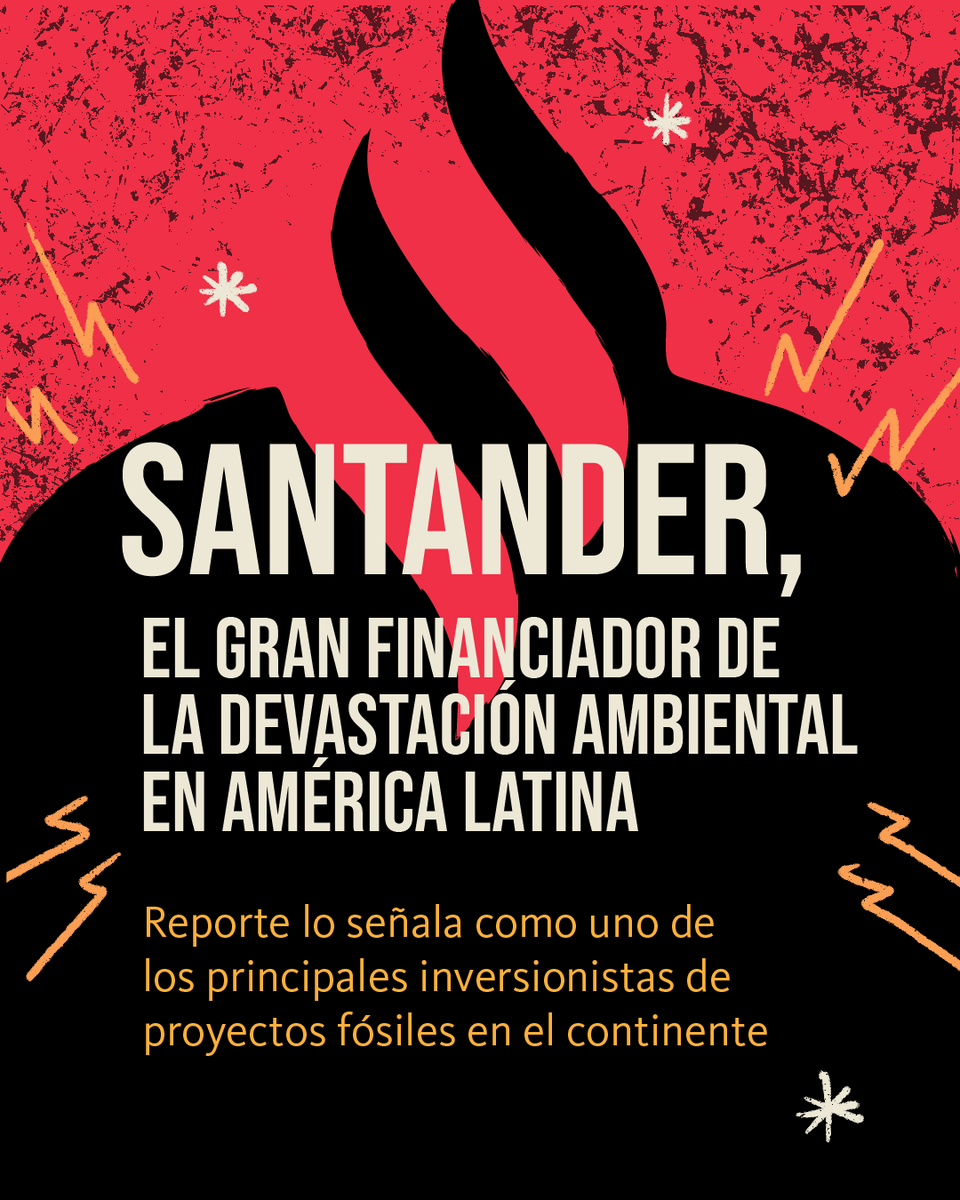 CClimaticas's tweet image. ‼️ El banco Santander encabeza la lista de instituciones financieras que invierten en proyectos de la industria fósil. 💀

El estudio “New Study: The Money Trail Behind Fossil Fuel Expansion in Latin America &amp;amp; the Caribbean” lo revela: bit.ly/Reporte_Urgewa…