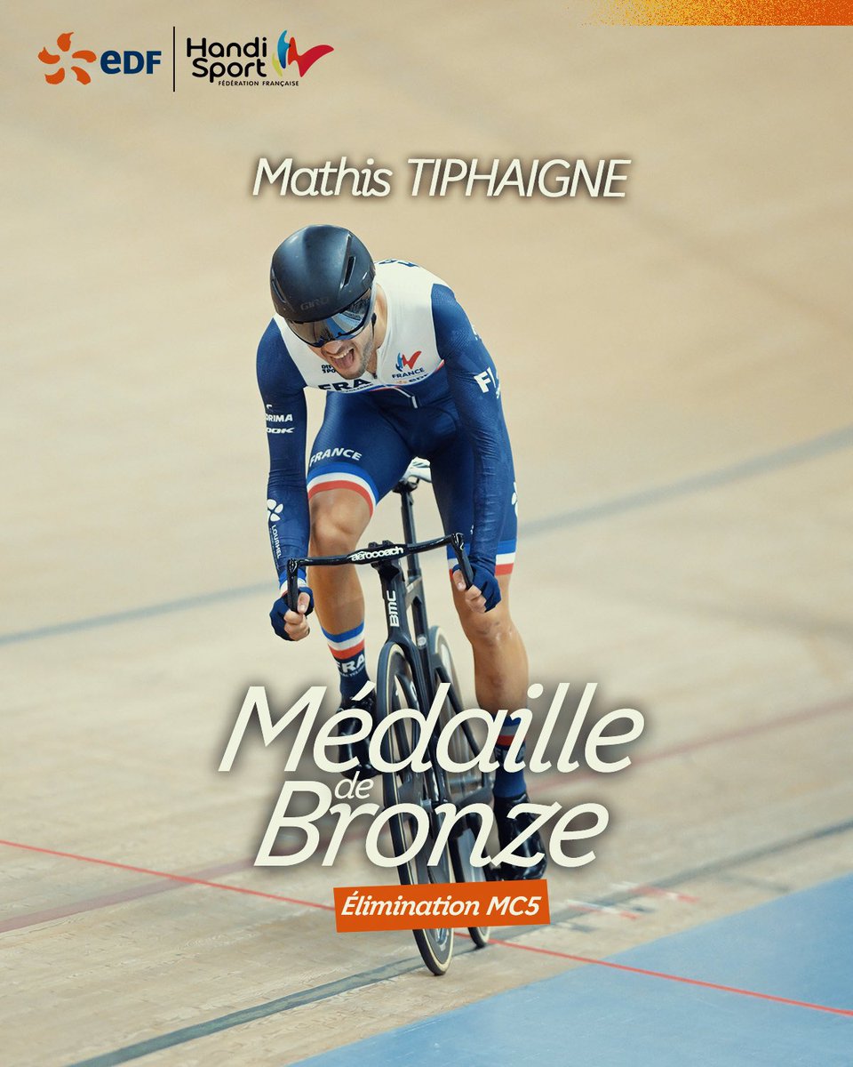 EDF_Sport's tweet photo. đ„ Mathis Tiphaigne complĂšte le tableau avec une mĂ©daille de bronze sur lâĂ©limination
Des performances majuscules qui confirment la belle dynamique du paracyclisme français đȘ
đ· FLICKR / FFH
#EDFSport #DLDFev https://t.co/dcV3z2AbkA