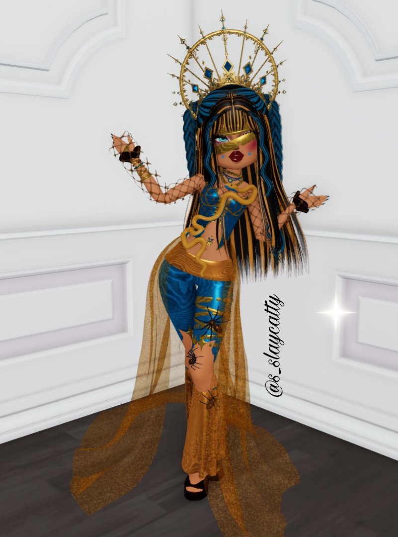 s_slaycatty's tweet image. Cleo de Nile stylish ✨💙  @ITGIRLRoblox @ITGIRLRobloxHQ
#lookbook #CleodeNile #MonsterHigh #itgirlroblox