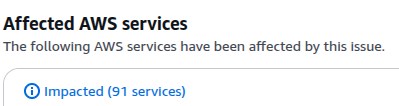 TechDeckNews's tweet photo. Oct 20, 2025 - #AWS outage update: DNS-triggered chaos hit DynamoDB, EC2, Lambda, SQS & more. Root cause was found, according to aws Service health page the isssue was a load balancer monitoring glitch.  🛠️☁️  At the moment as of 11:56 am 91 services down
https://t.co/9wa4Hg93NP 
#AWSOutage #CloudTech #USEAST1 #Amazon #glitch #outage #AWSdown #awscloudcomputing