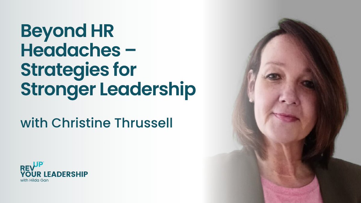 What separates a good manager from a great leader? It’s not just strategy — it’s how you lead people. Check out our latest episode with HR leader Christine Thrussell about building stronger teams through trust, culture &amp; belonging.

youtu.be/TqI8JSIpPb4