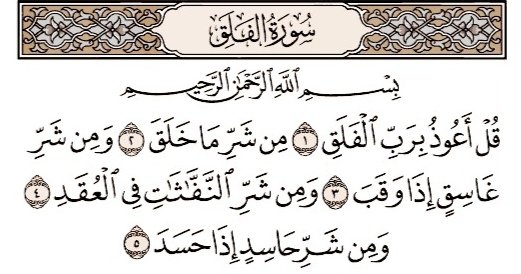 تكرار سورة الفلق وتدبرها:

"ومن أُعيذ من هذه المذكورات: انفلق سماءُ قلبه عن شمس المعرفة بعد ظلام ليل الجهل، فأشرقت أرجاؤه بأنوار الحِكَم، إلى أن يضيق الوصف له عن بدائع الكشف ... فينقطع التعلق عما سوى الله بمحض الاتباع والبعد عن الابتداع، بمقتضى: {قل إن كنتم تحبون الله فاتبعوني