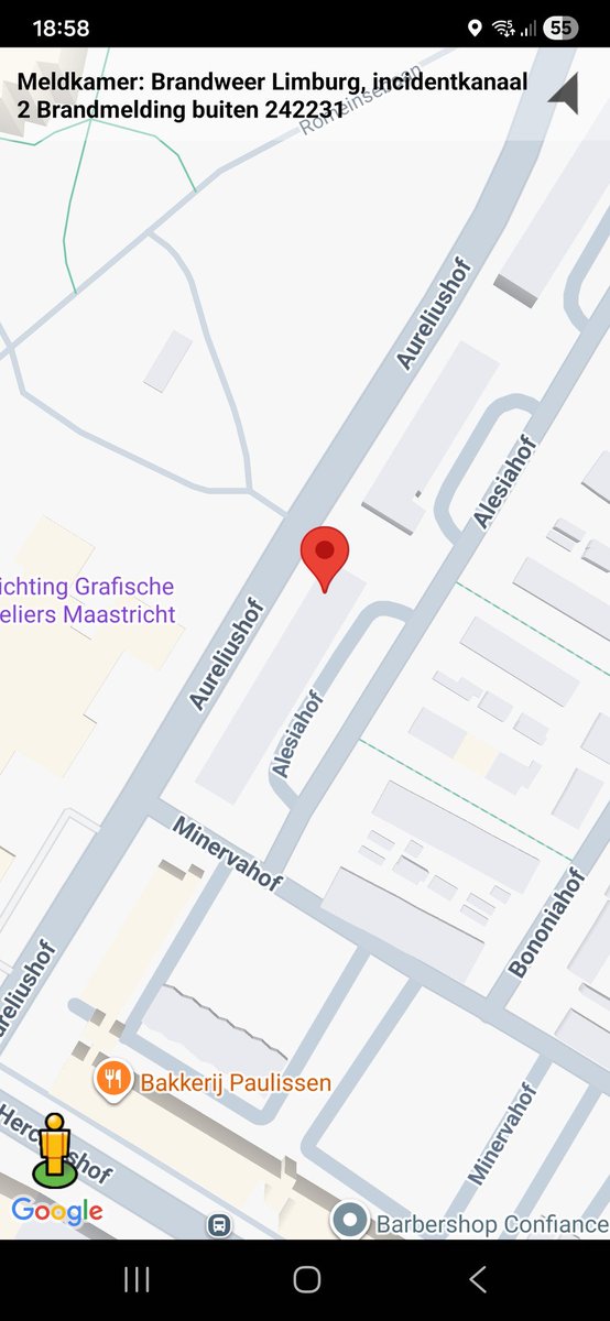 Brandmelding Buiten in Maastricht