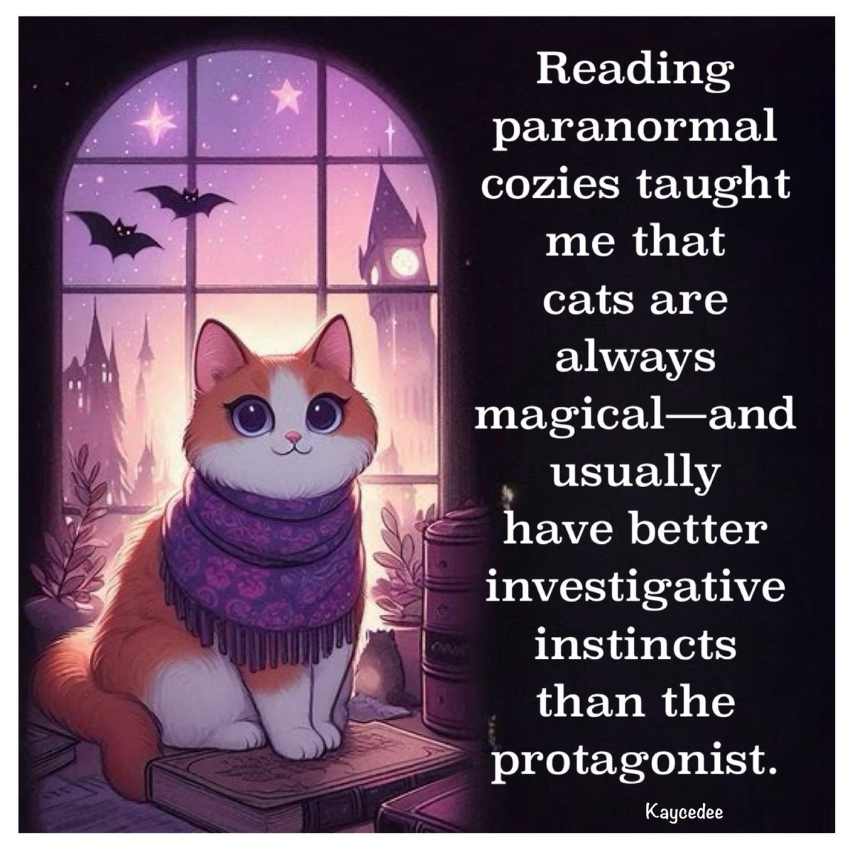 Kaycedee's tweet image. I love paranormal cozy mysteries; who is your favourite author? #paranormalcozymystery #funreads #witchy #readingtime
