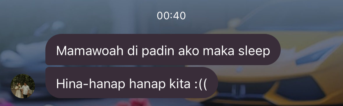 jamhalcon_'s tweet photo. The husband is in manila and I’m in bulacan. :((

We’re both having trouble sleeping 😭 paano pag sobrang dependent na po sa isa’t-isa? 😭 https://t.co/uMZJTm3YPx