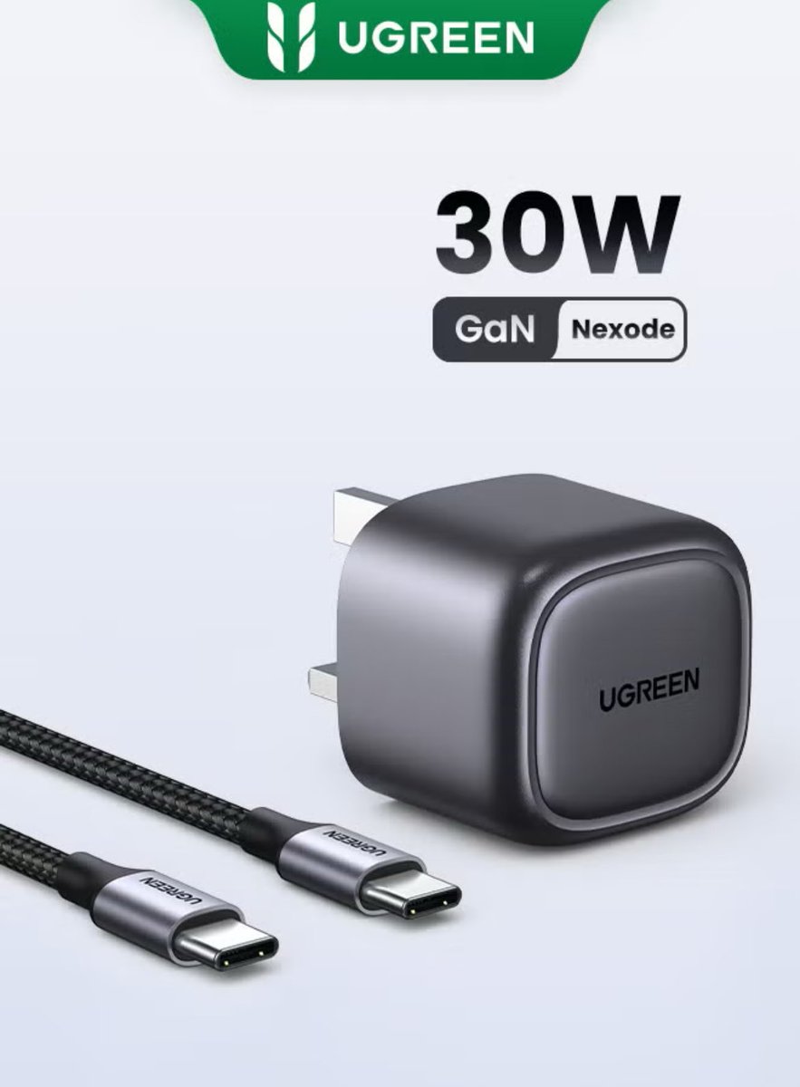 ⚡ شاحن UGREEN GAN 30W مع كابل USB-C بسعر 109 ريال فقط!

🎁 كابل أصلي إضافي + شحن مجاني!
💥 استخدم كود WIZZ وخصم يصل لـ 25%!

📲 مناسب لـ iPhone 15 وجميع اجهزة  الاندرويد 

🛒 متاح على نون : s.noon.com/iCWQI3Z_va0

#نون #عروض_نون #شاحن_يوغرين #الاتحاد_الشرطه 
#بدايه