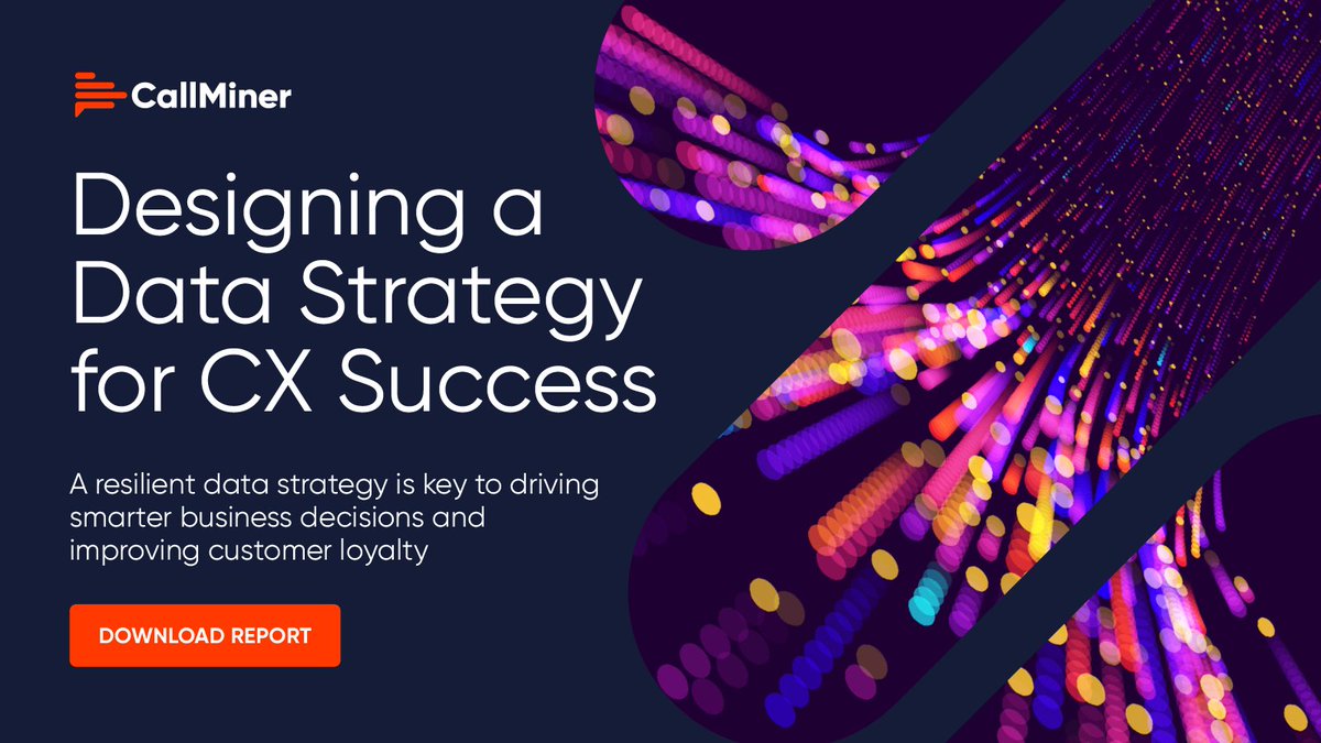 CallMiner's tweet image. Without a clear data strategy, organizations risk incomplete or misaligned info shaping agent feedback, customer interactions & CX decisions. Our whitepaper explores how to build a strong data foundation for retention, revenue & competitive edge. Read now! ow.ly/QLpM50Xf34F