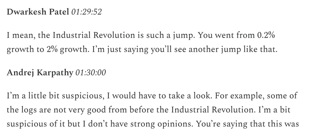 bio_bootloader's tweet image. a jump in growth rate from 0.2% to 2% sounds suspicious, but:

imagine the economy HAS grown 2% year for the last 2000 years. Then 2000 years ago global GDP would have been just $0.0008 total (not per capita!)