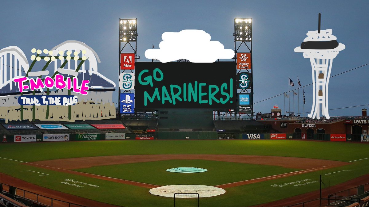 JLHerms's tweet image. @BlueJays 
#WANTITALL 
This is #OraclePark #SFGiants 
Just an fyi.. Seattle Mariners can be sneaky! 👇🏼👇🏼👇🏼