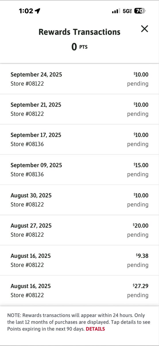 systems20pct's tweet photo. @Wawa why are all my rewards points gone?? Frustrating considering I only get gas from you for the points. https://t.co/L72cgQjEIm