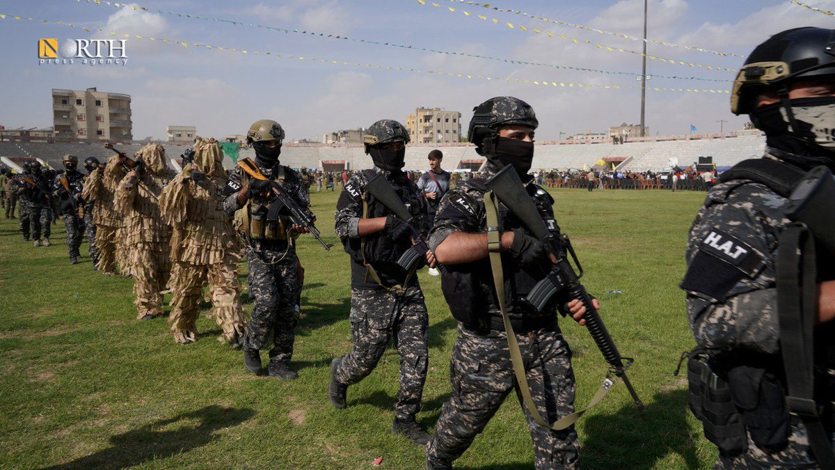 NPA_English's tweet image. #Raqqa celebrates 8 years since liberation from ISIS with an SDF military parade and festivities. #SDF #AANES #Syria #Freedom
Zana al-Ali - #North_Press