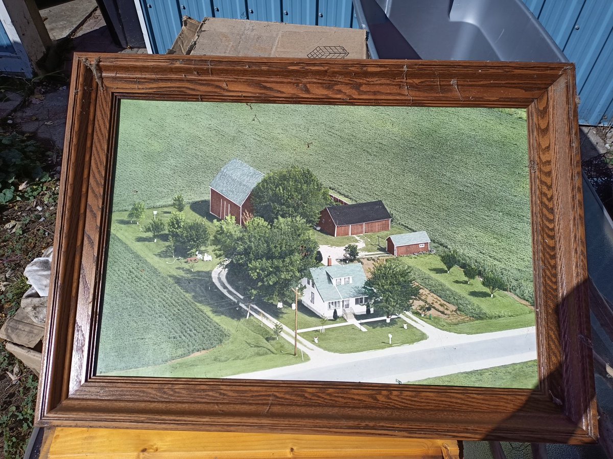 Found an old farm photo, have no idea who's farm.  Anyone recognize it.