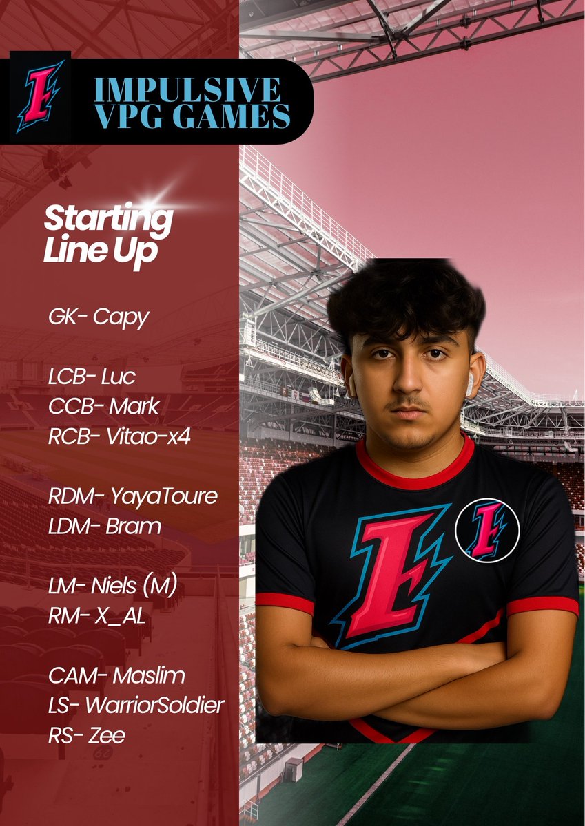 TONIGHT IS THE NIGHT,

VPG starts, and this is our line up.

twitch.tv/xmaffer to watch the games live! 

<a href="/VPG_Nederland/">VPG Nederland 🇳🇱</a> <a href="/OfficialVPG/">Virtual Pro Gaming</a> #proclubs
