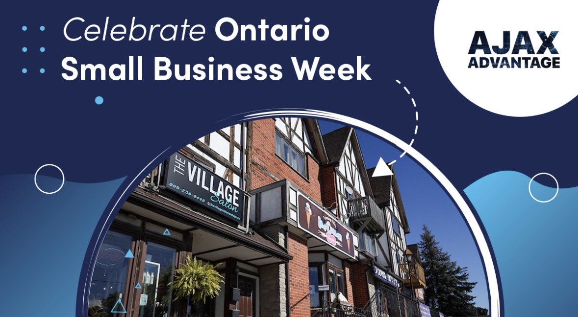 It’s officially Ontario Small Business Week (Oct 20-26)!

This week celebrates the incredible contributions of small and medium-sized businesses — the backbone of our local economy and the heart of our community. From cafes to tech start-ups, small businesses power Ajax. 

Let’s