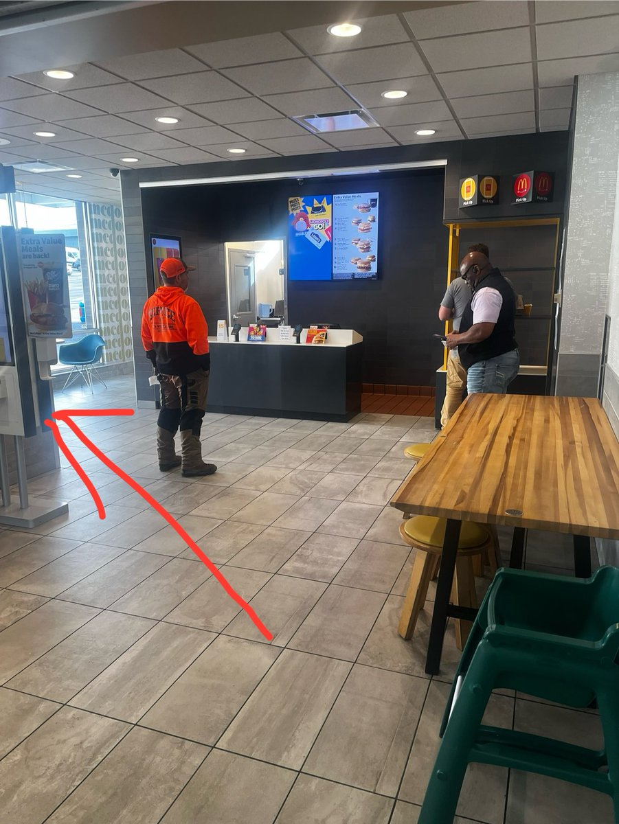 Wow. McDonald’s has become a lifeless, soulless, heII hole

No color, no personality, nobody working the counter

You order form a machine, and stand around in the gray, boxy, lifeless area waiting for them to shout your number 

This is pretty much everything now a days