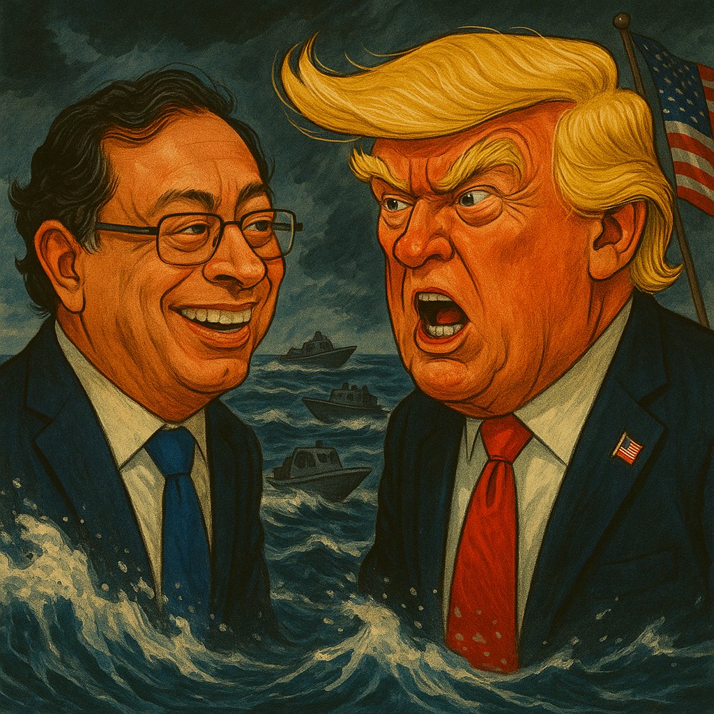 Claves que deja el más reciente enfrentamiento entre Trump y Petro:

1. Petro no choca con Estados Unidos. Está chocando con Trump. Las decisiones y el tipo de manejo del aparato imperial que estamos viendo a día de hoy en EE.UU. no lo podemos atribuir al conjunto del país. Se