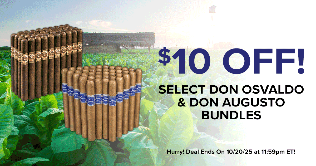 Last call! 🔥 Don Osvaldo and Don Augusto cigars are $10 off, with bundles of 40 starting at just $59.99. This deal goes up in smoke TONIGHT at 11:59pm ET—don’t miss your chance to stock up!
bit.ly/4qa5jNK