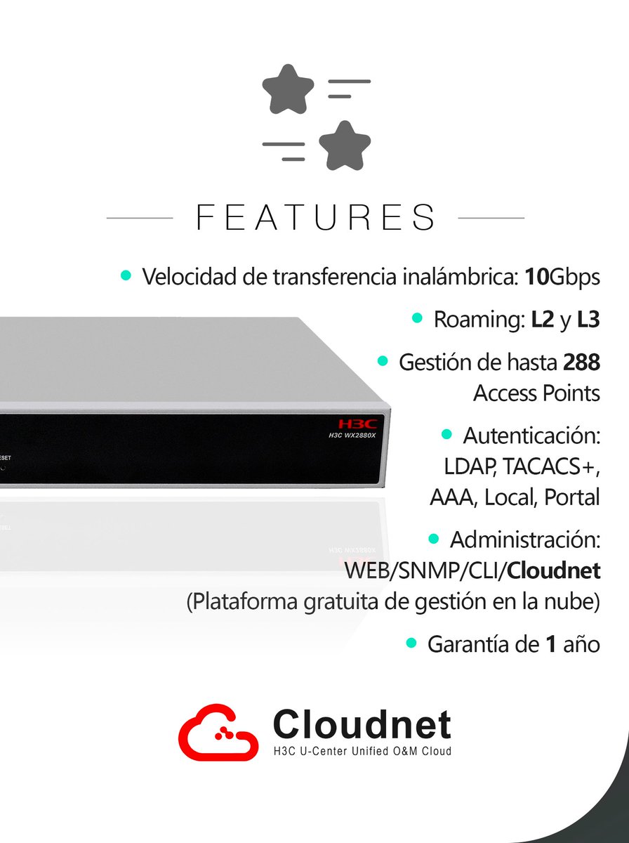 massivetechmx's tweet image. Controladora de acceso WX2880X
Portafolio Enterprise
#h3c #h3cmassivetech #massivetech #accesscontroller #controladoradeacceso
@H3CGlobal 

Contáctanos para conocer más sobre nuestras soluciones:
📞 CDMX: 5592-75-9710
✉️ info@massive-electronic.mx