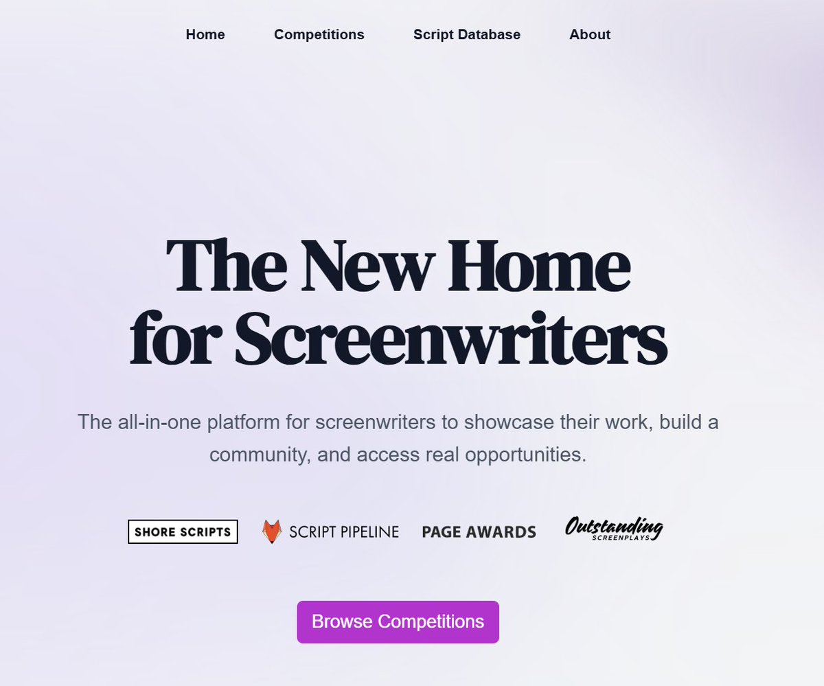 ScriptPipeline's tweet image. You're going to see a handful of Coverfly copycats roll out in 2026, we'd bet.
But tbh the only one we have confidence in thus far is Scrybe.
What the community needed was a CURATED platform shaped by feedback from screenwriters. And their intent is to cut out the fluff and…