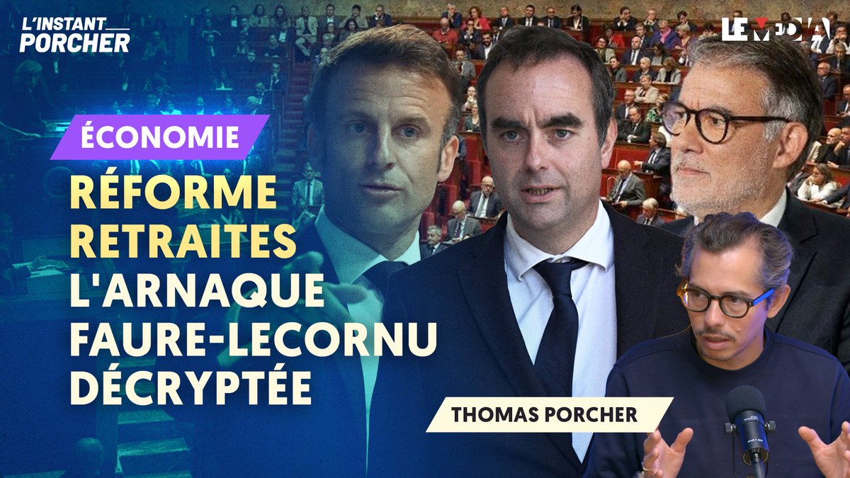 LeMediaTV's tweet image. RÉFORME RETRAITES : L&apos;ARNAQUE FAURE-LECORNU DÉCRYPTÉE

Nouvel Instant Porcher, avec @LisaLap_ et @PorcherThomas !

➡️ lemediatv.fr/emissions/2025…