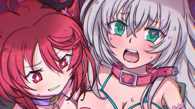 pixivFANBOXでコミッション クー子xニャル子を公開しました! https://t.co/M1cI9jQGTX 