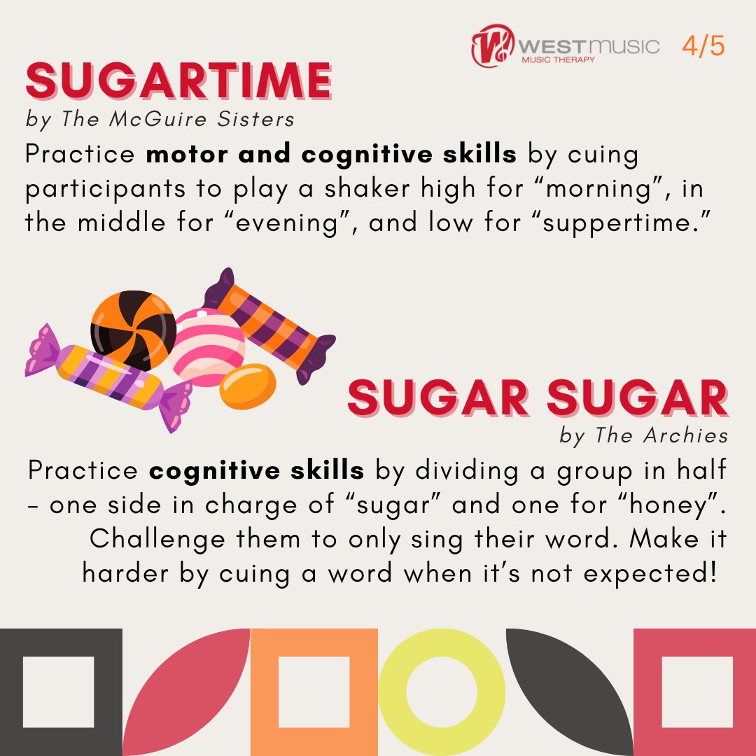 🎶🍬 Music therapists are singing about sweets this month! With candy everywhere, it’s the perfect time for songs like the favorites shared in the images! 👇
#MusicTherapy #SweetSongs #FallVibes #HalloweenFun