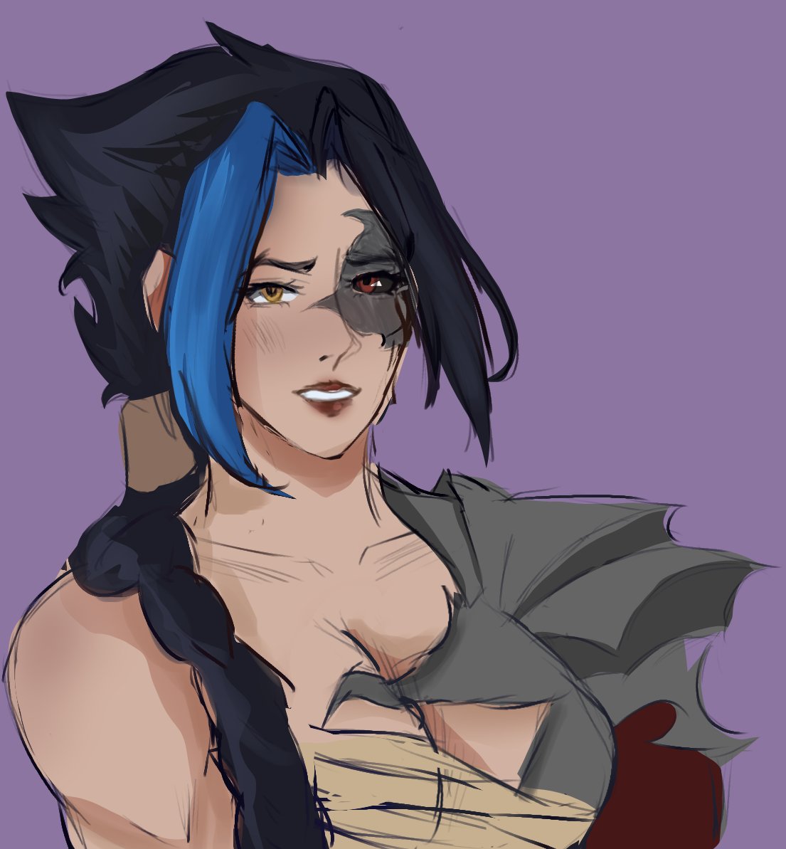 SokaiKayn's tweet image. #kayntober2025 day 20 - genderswap
ugh kayn with boobs....UGHGHGUEUZZHFIZEUDNZ
i'm not better than any men.
#kayn