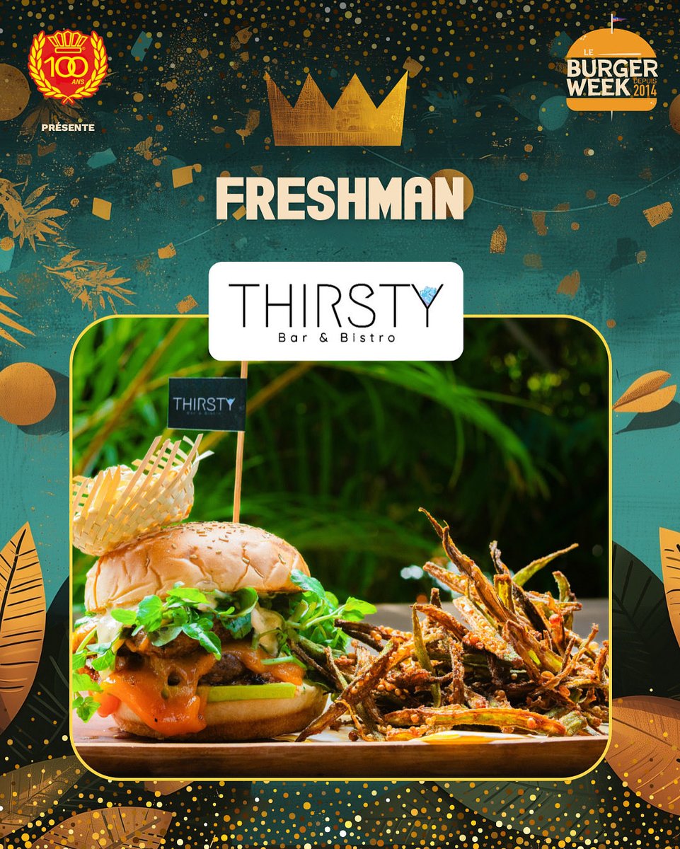 Le petite nouveau qui s'est démarqué cette année est : @thirstybarpv avec son burger Vèvè Lokal signé @bibinetalkole, son ambiance unique et ses capsules vidéos inspirantes. Bravo ! 

#LeBurgerWeekHaiti