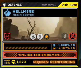 DemocraticStats's tweet photo. Well, it's Hellmire day... Again.
Level 12 attack originating from Erata Prime.
#hellmire | #helldivers2 | #terminids https://t.co/uQmVBtKfPd