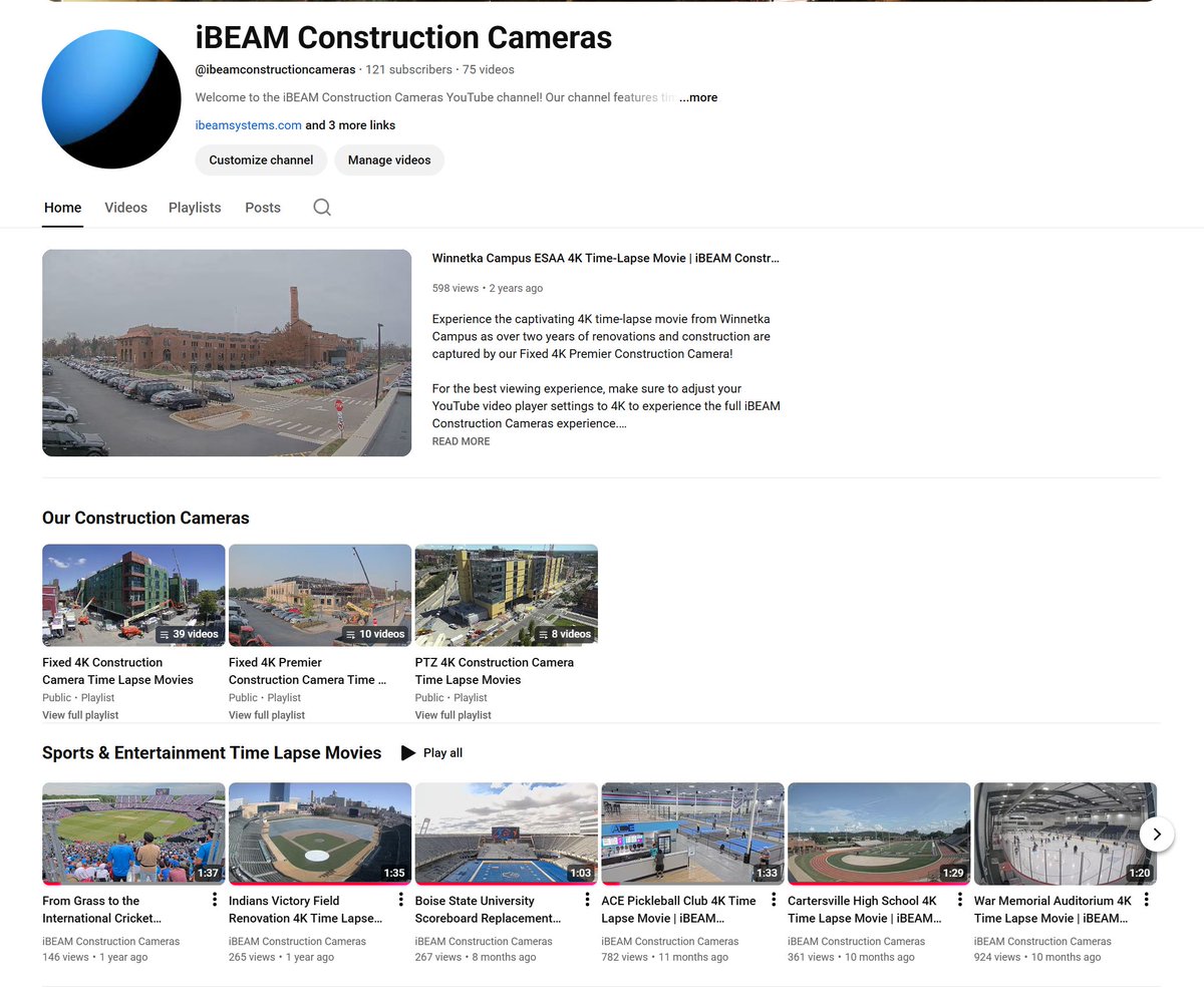 Our YouTube channel is chock-full of #timelapse movies from projects across North America, so take a little break from your #Monday and enjoy a time-lapse movie or two: buff.ly/r2vj4uU
